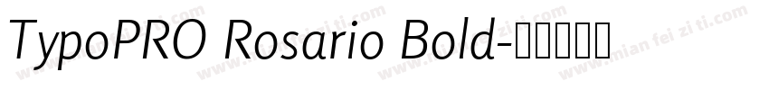 TypoPRO Rosario Bold字体转换
